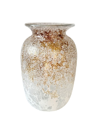 Vase en verre souffle bouche, fait main