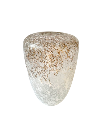 Vase en verre souffle bouche, fait main