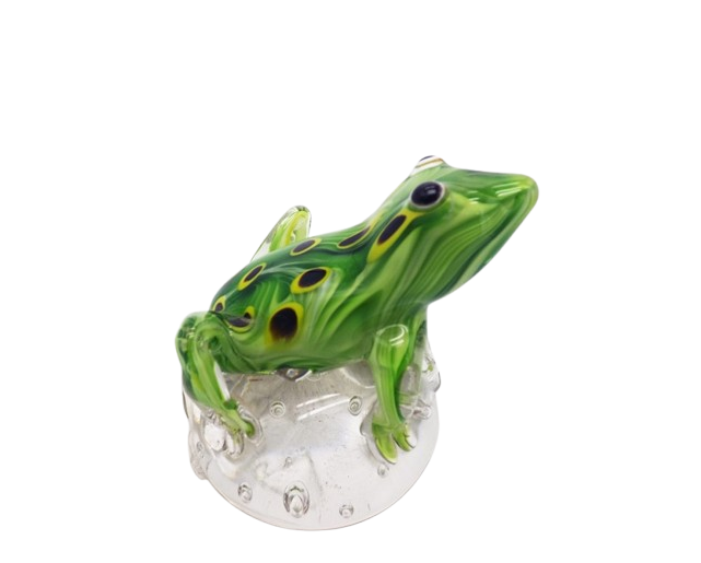 grenouille en verre soufflé