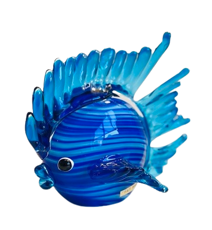 poisson boule en verre souffle