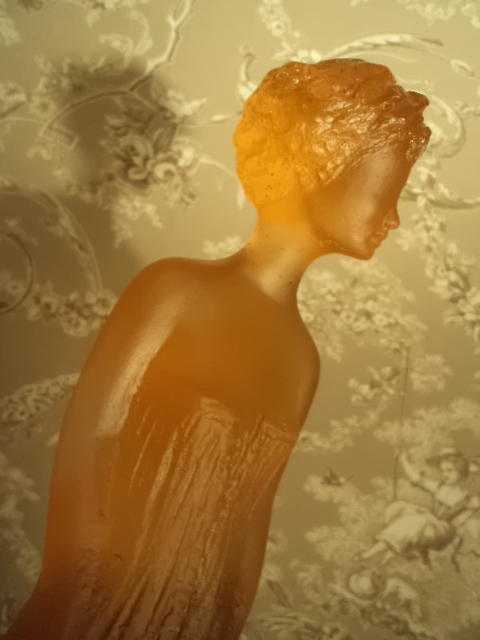 Cristal Daum : Amélie ambre grise
