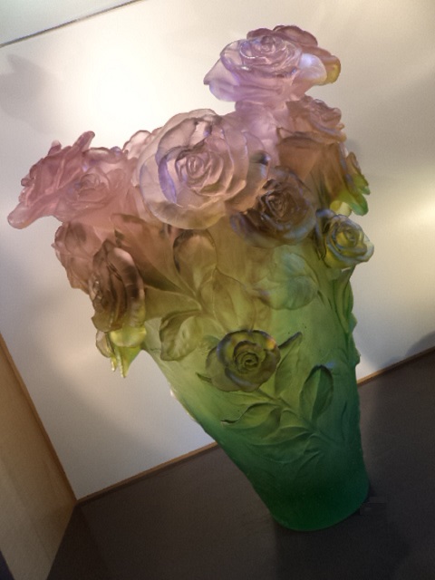 Cristal Daum : Vase Rose Passion