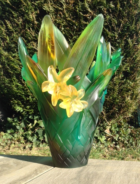 Cristal Daum : Vase Tressage GM