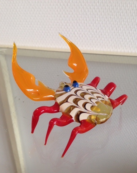 Animaux en verre filé : Crabe