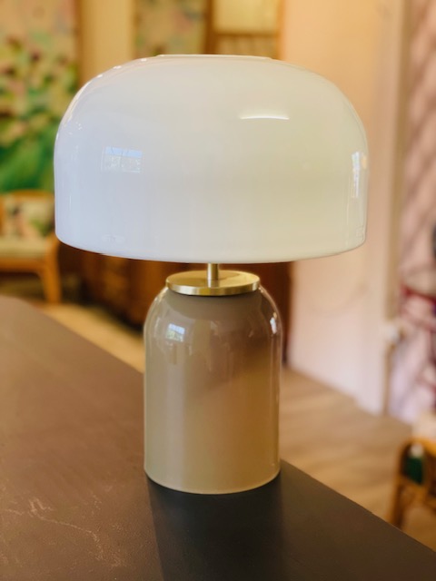 .J. Lampe en verre souffl