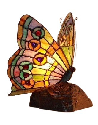 Papillon style Tiffany                                   réf.P8Y