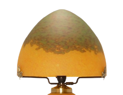 Chapeau de lampe pte de verre diamtre 24,5 cm.