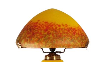 Chapeau de lampe pte de verre diamtre 26,5 cm.