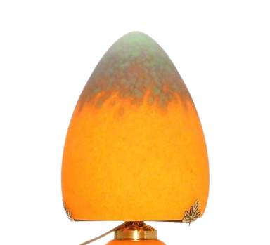 Chapeau de lampe pte de verre diamtre 18,5 cm.